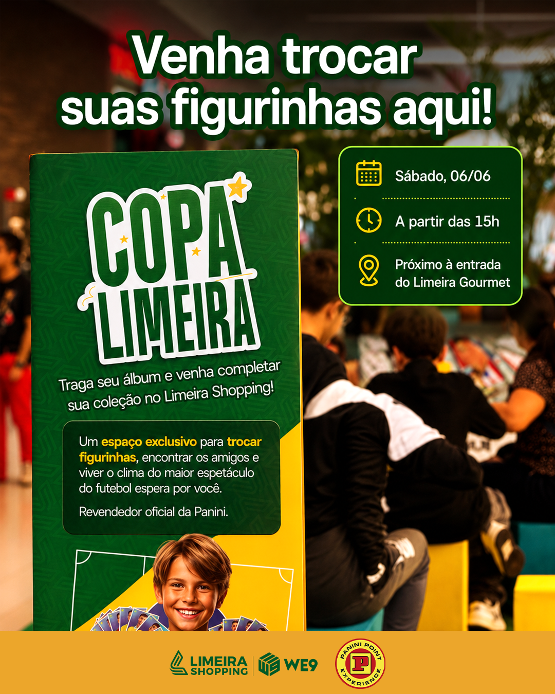 “Copa Limeira” promove encontro para troca de figurinhas neste sábado